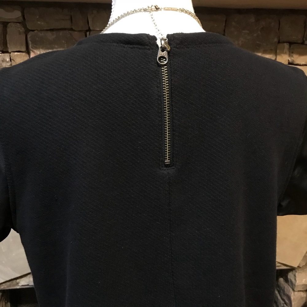 NWOT LOFT Petite Faux Leather Blouse Top Large - Picture 6 of 7